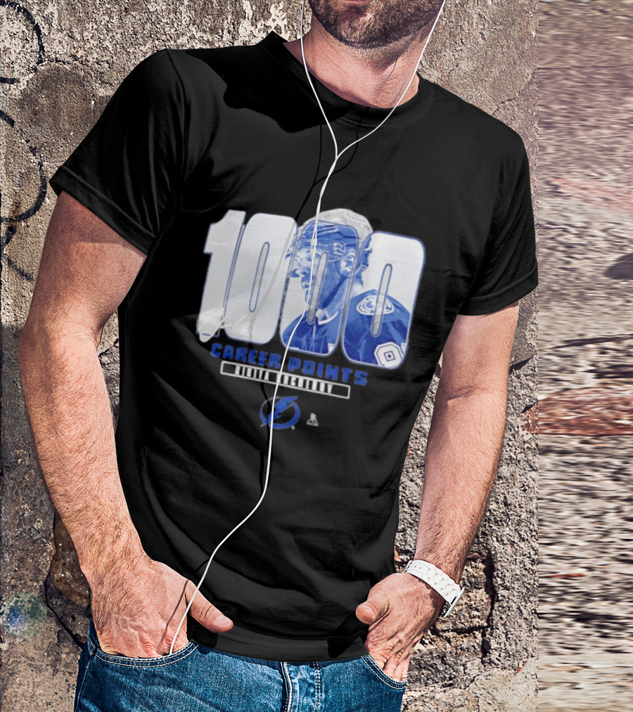 Tampa Bay Lightning Nikita Kucherov 1000 Career Points Signature T-Shirt