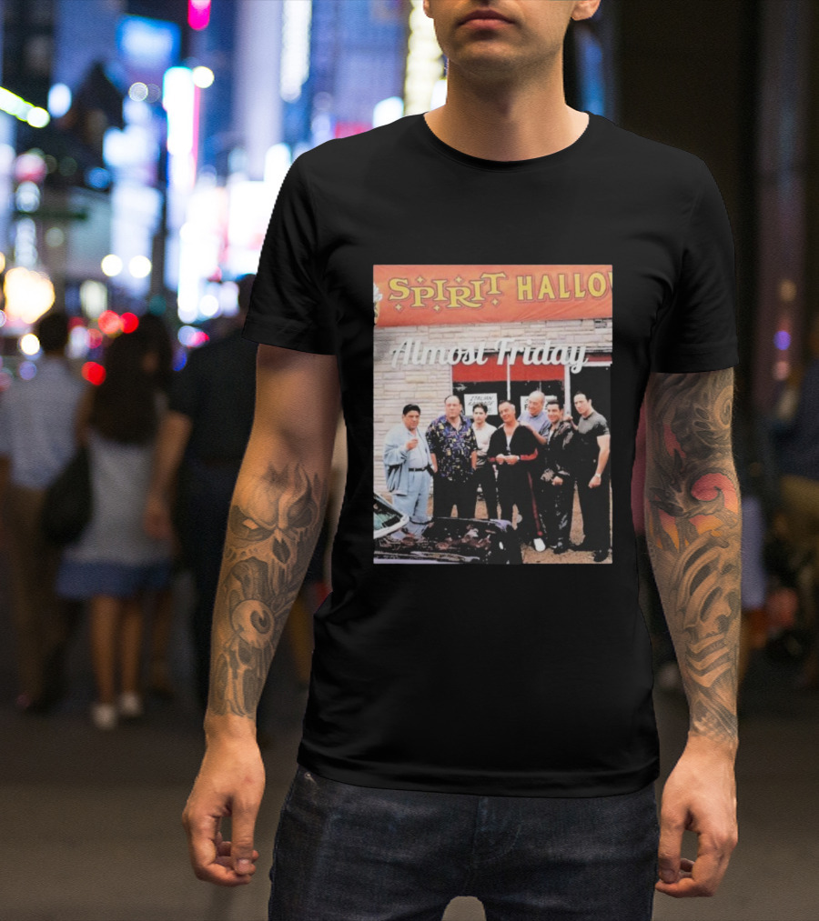 Almost Friday Sopranos Spirit Halloween Italian Eatery T-Shirt