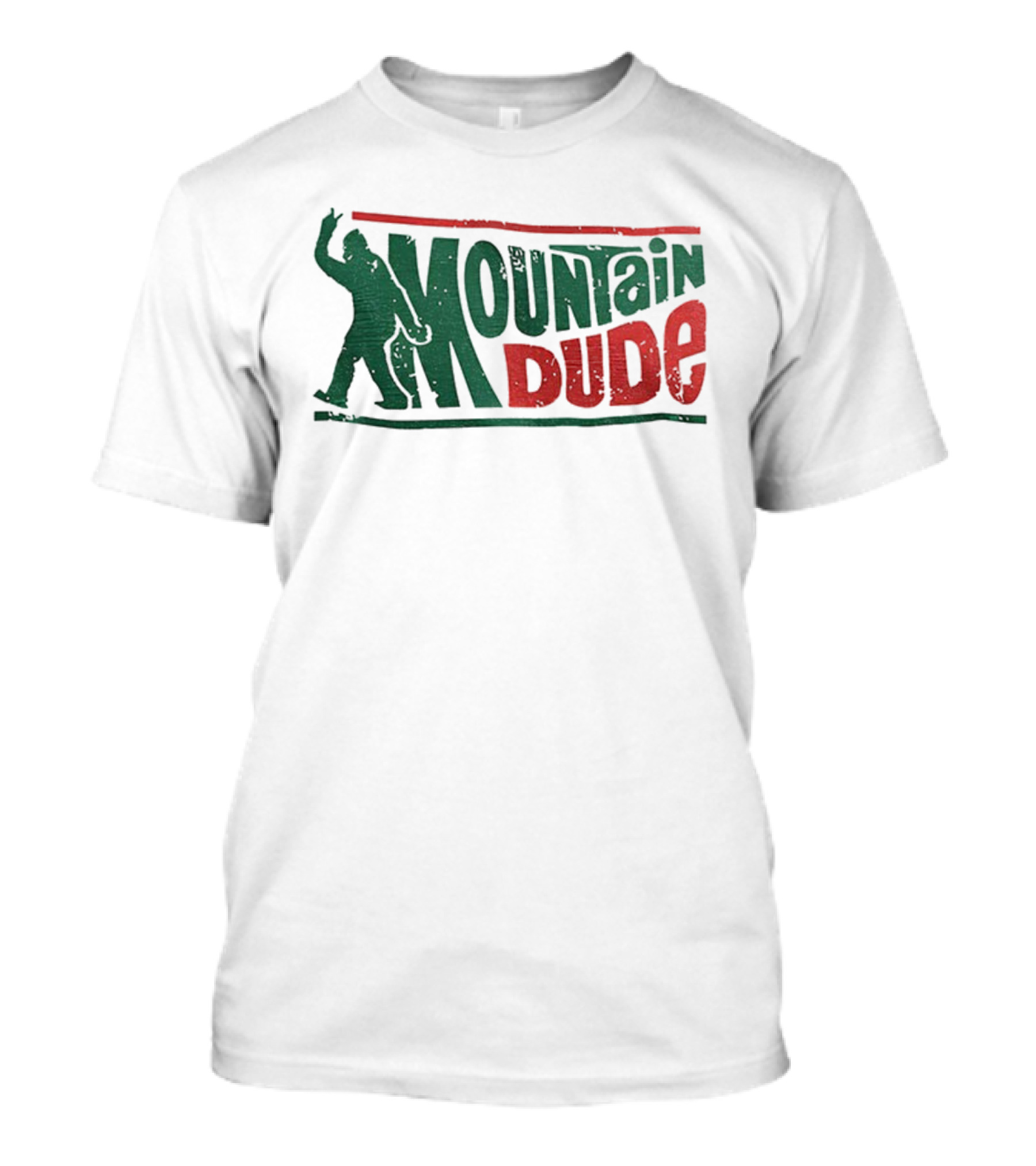 Bigfoot Mountain Dude Retro Hiking Adventure T-Shirt