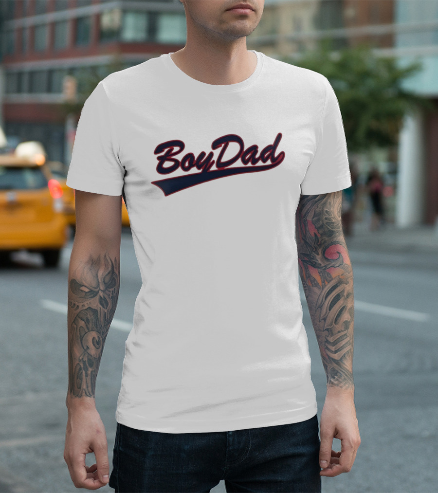 BoyDad Varsity Bold Script Style T-Shirt