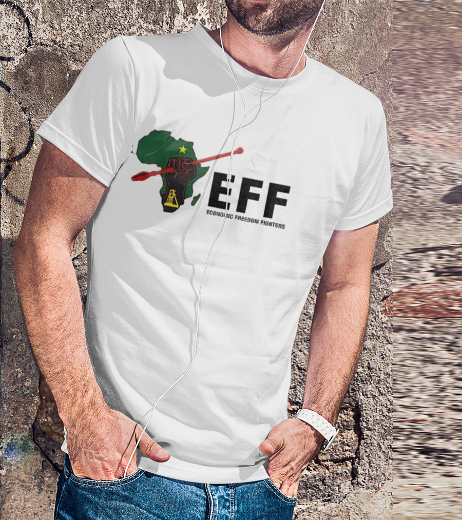 EFF Economic Freedom Fighters Africa Fist And Spear T-Shirt