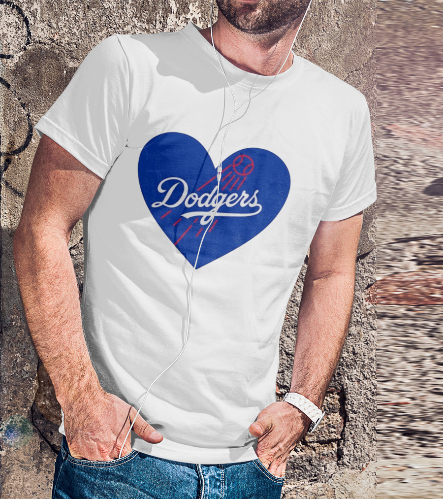 Los Angeles Dodgers Heart MLB Baseball World Series 2025 T-Shirt