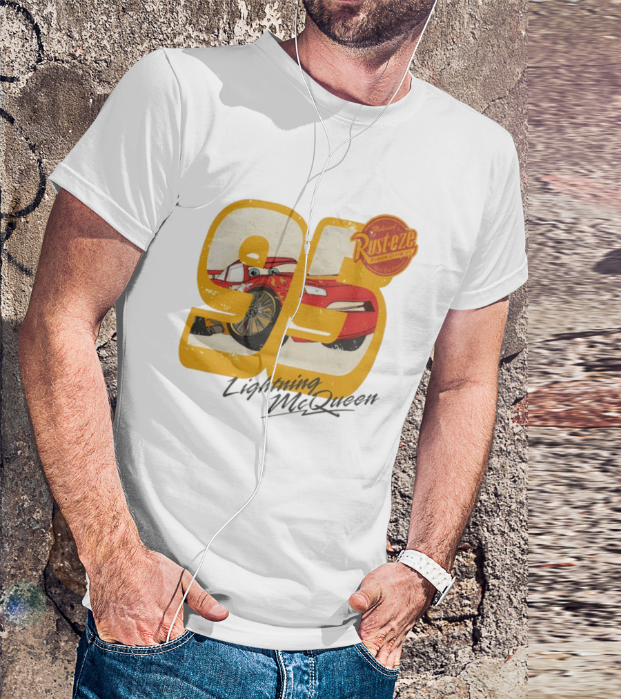 Lightning McQueen 95 Rust-eze Bumper Ointment Disneyworld Cars T-Shirt