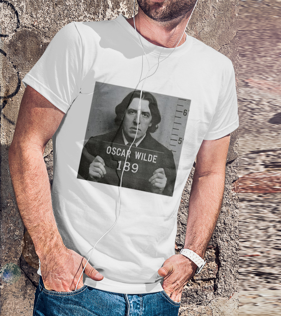 Oscar Wilde Shot 189 Funny Literary Meme T-Shirt