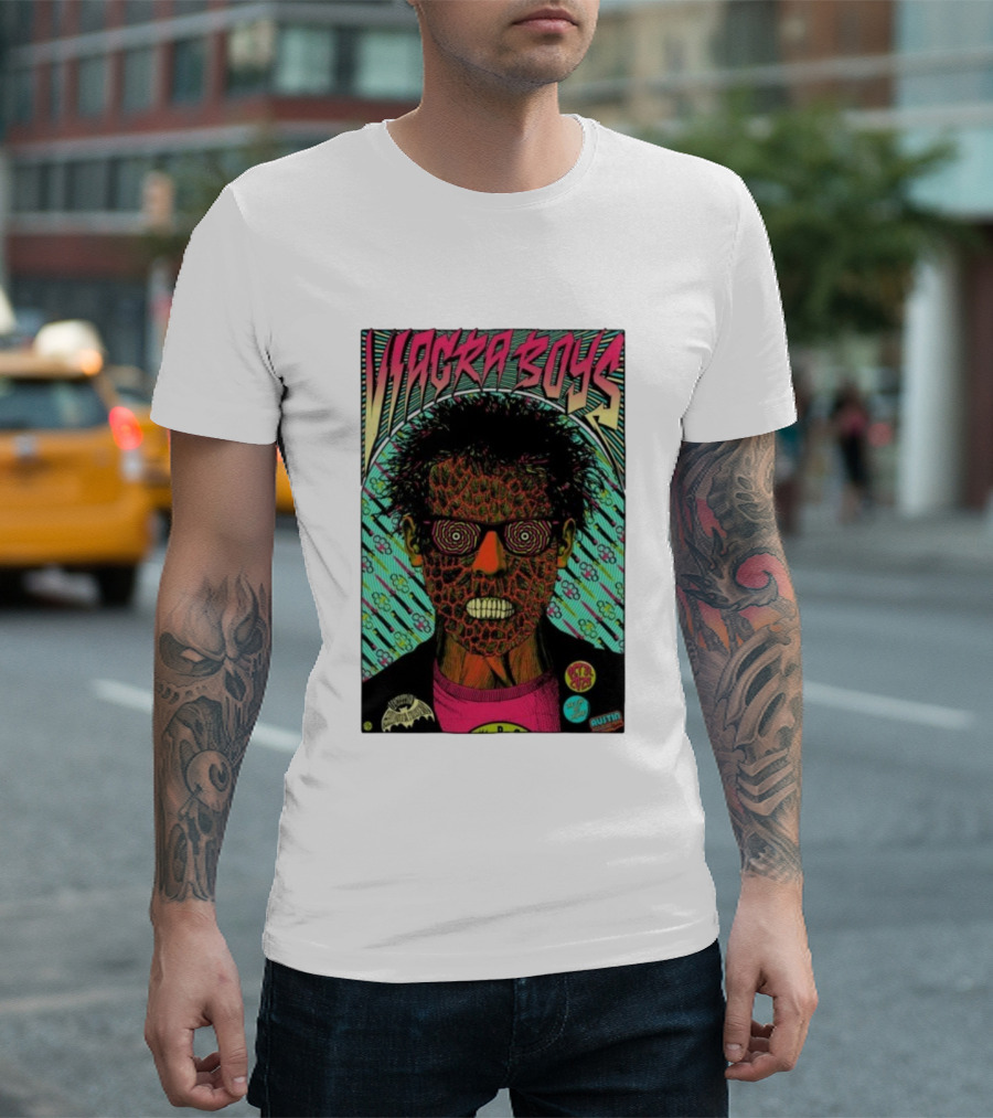 Viagra Boys Concert October 31 2025 The Far Out Lounge Austin Texas Psychedelic Art T-Shirt