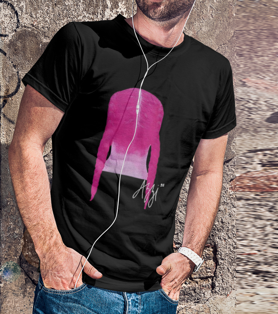 Azzi Fudd Iconic Pink Braid Signature T-Shirt