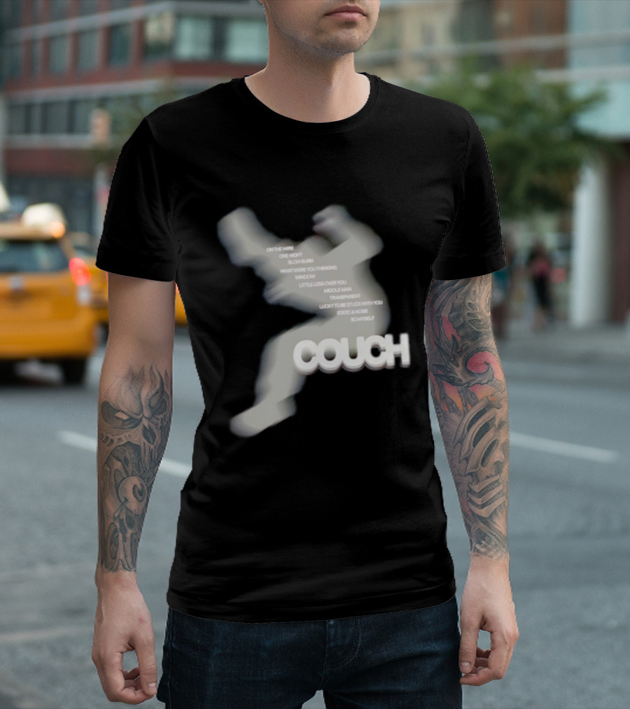 Couch Tracklist On The Wire One Night Slow Burn Middle Man Stuck In Noise T-Shirt