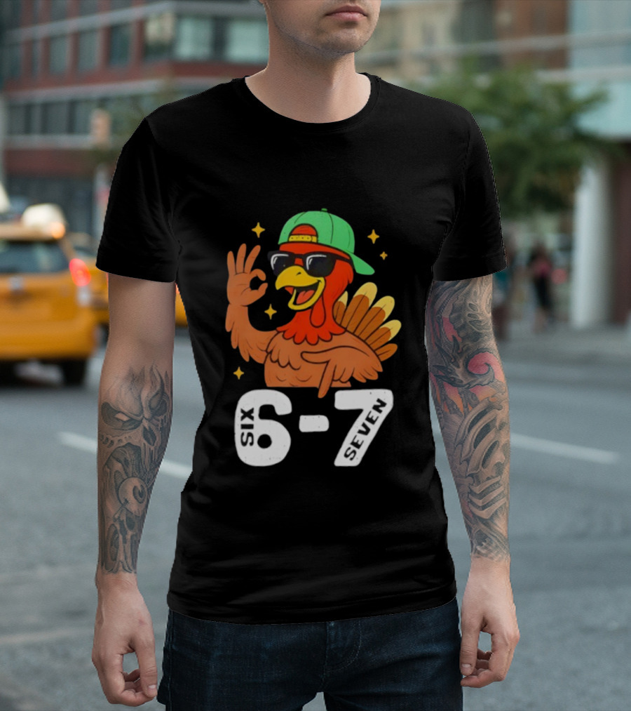 Six Seven Turkey Meme Gen Z Alpha Style T-Shirt