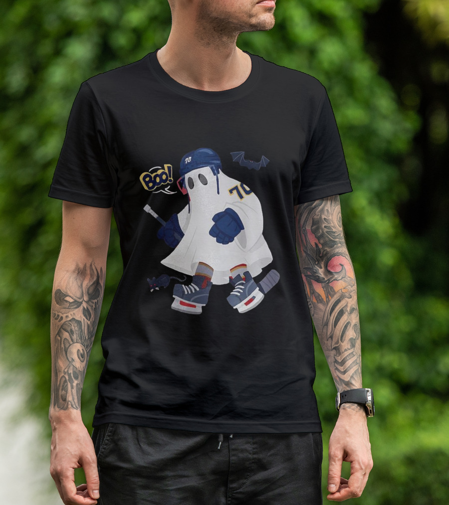 Florida Panthers NHL Halloween Boo Hockey Ghost 70 T-Shirt