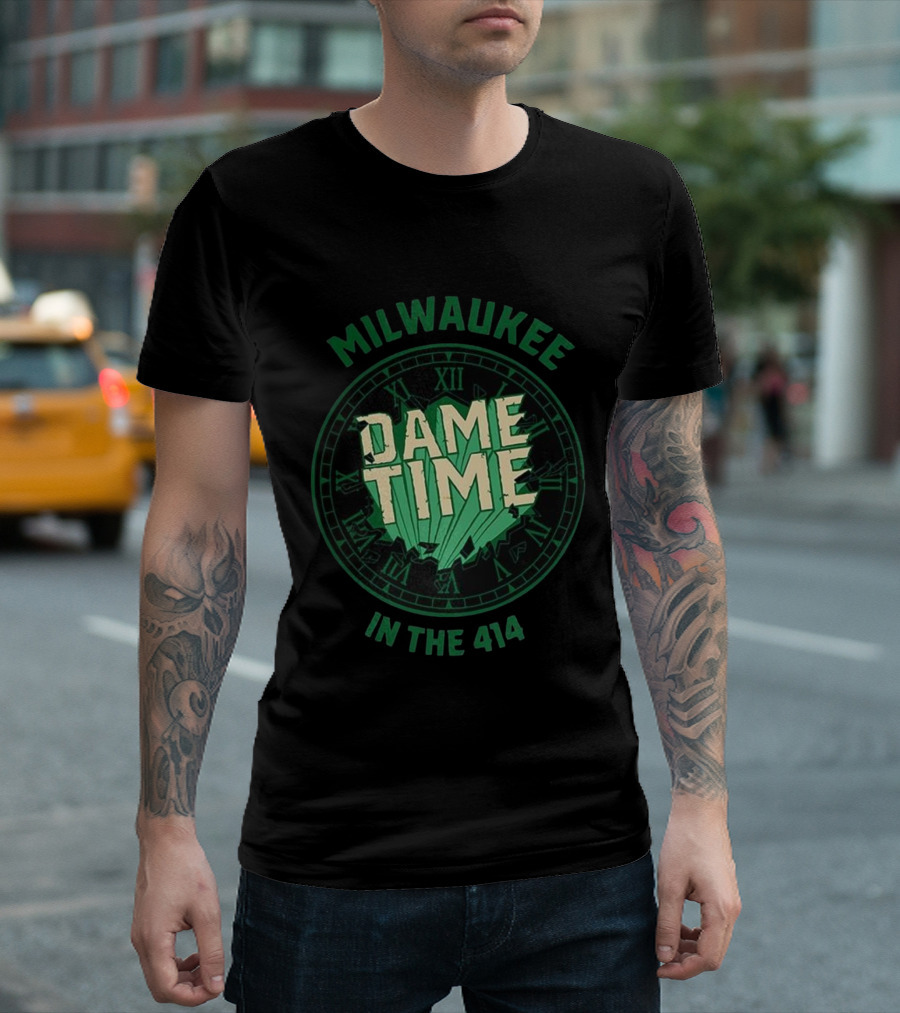 Milwaukee Dame Time In The 414 Basketball Dime Time T-Shirt