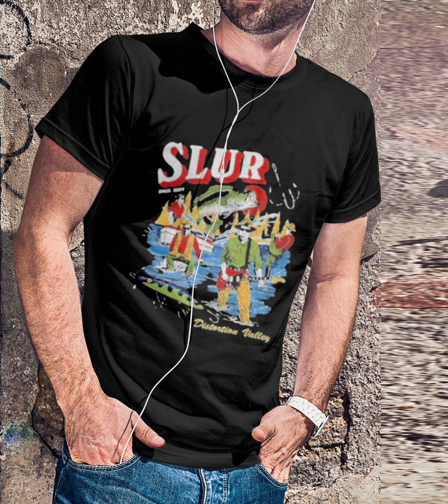 Slur Distortion Valley River Adventure Band Surprise T-Shirt