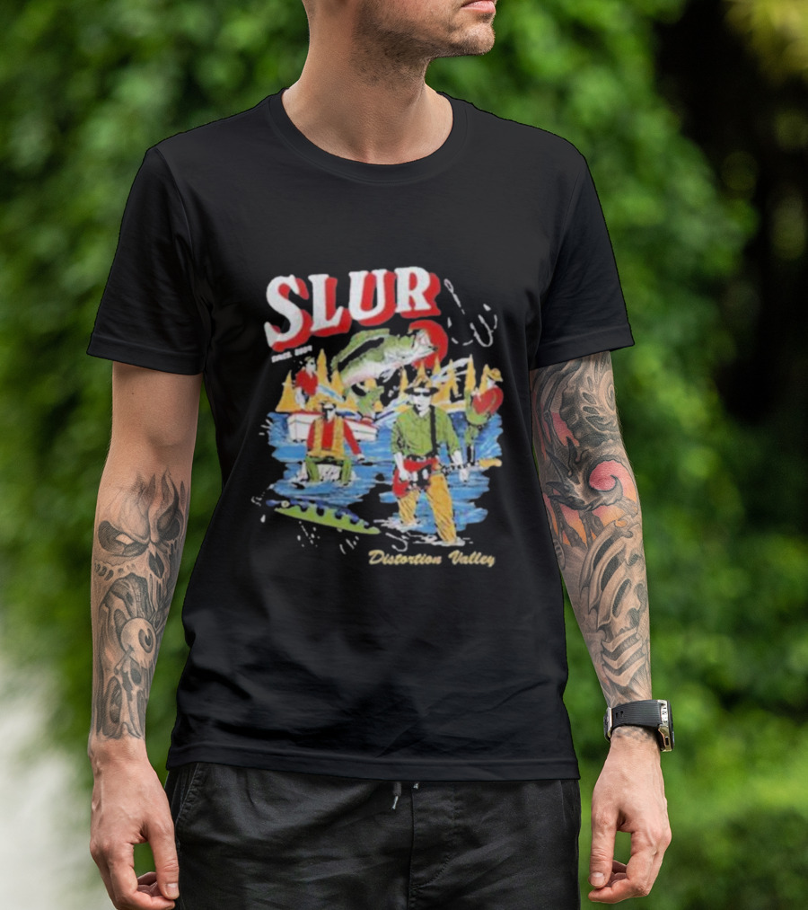 Slur Distortion Valley River Adventure Band Surprise T-Shirt