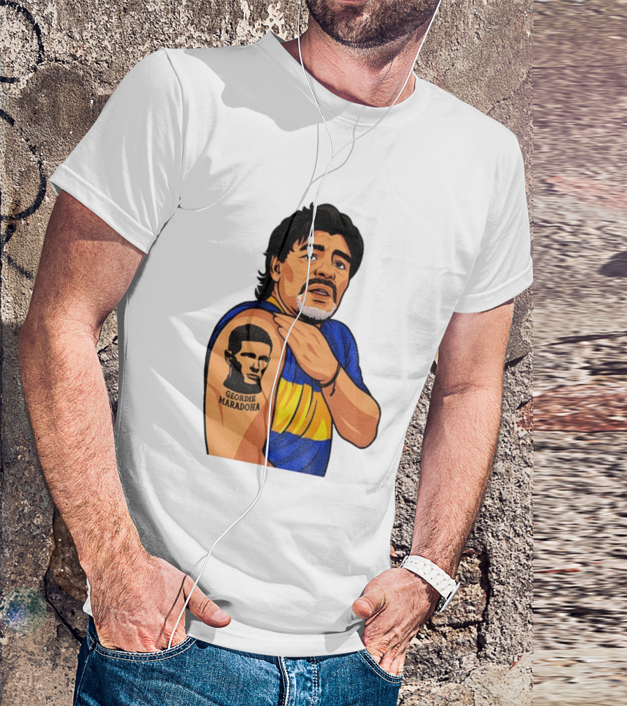 Elliot Anderson Geordie Maradona Tattoo Icon Illustration T-Shirt