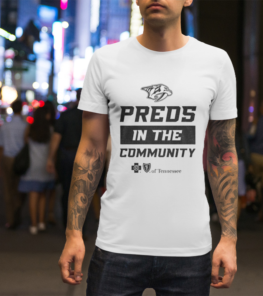 Preds In The Community Nashville Predators 2025 Tennessee T-Shirt