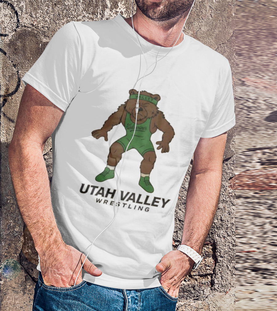 Utah Valley Wrestling Wolverines Bear Willy T-Shirt