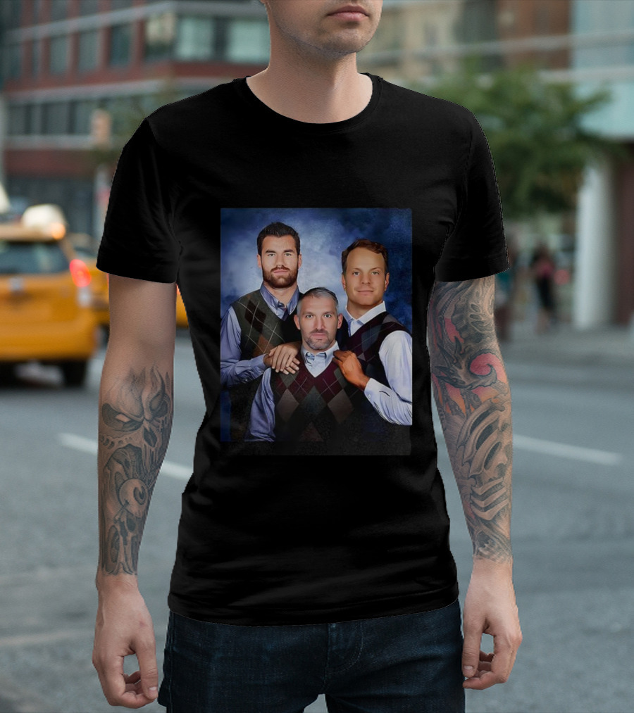 Alexander Ovechkin Tom Wilson John Carlson Step Brothers Portrait T-Shirt