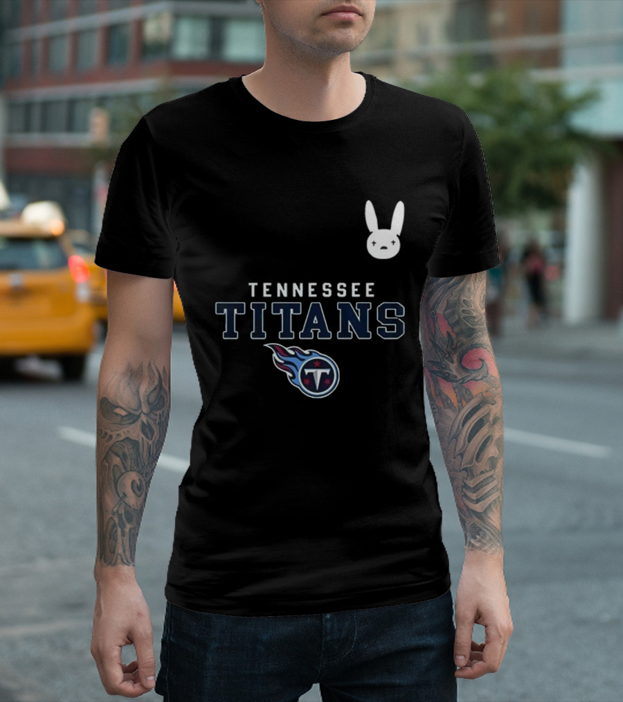Tennessee Titans Bad Bunny DTMF Collaboration T-Shirt