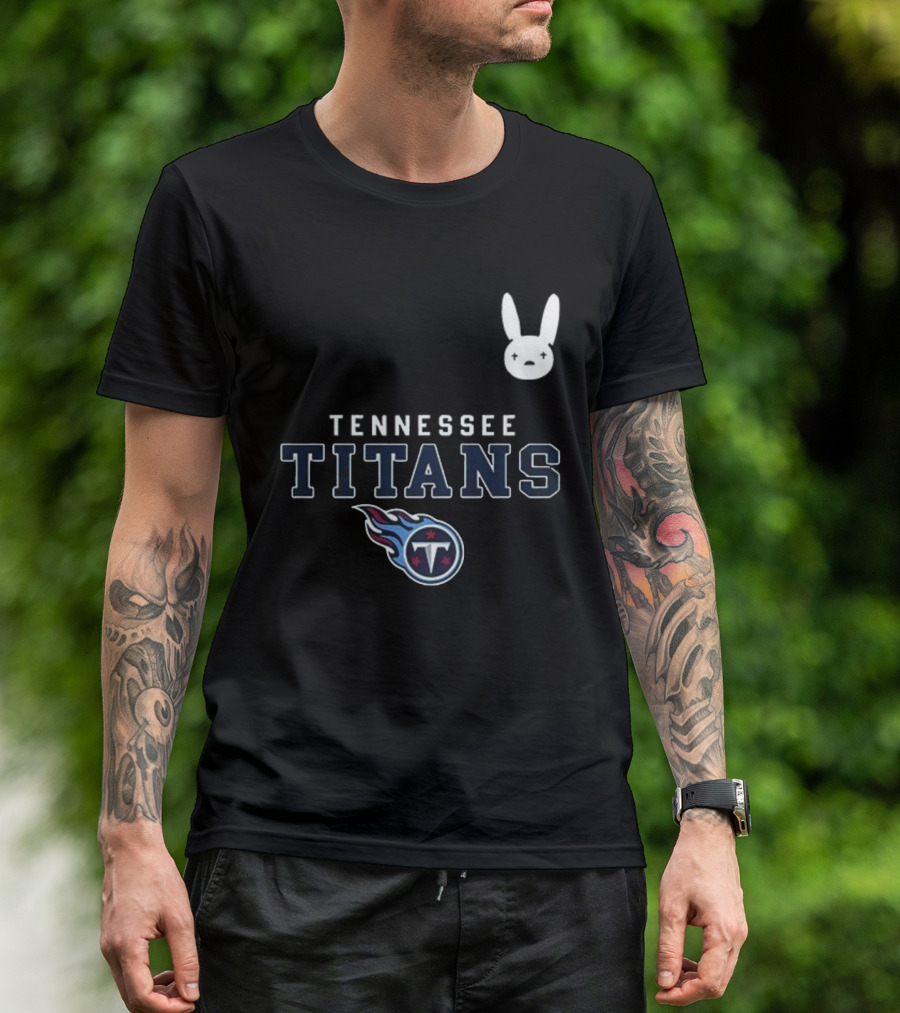 Tennessee Titans Bad Bunny DTMF Collaboration T-Shirt