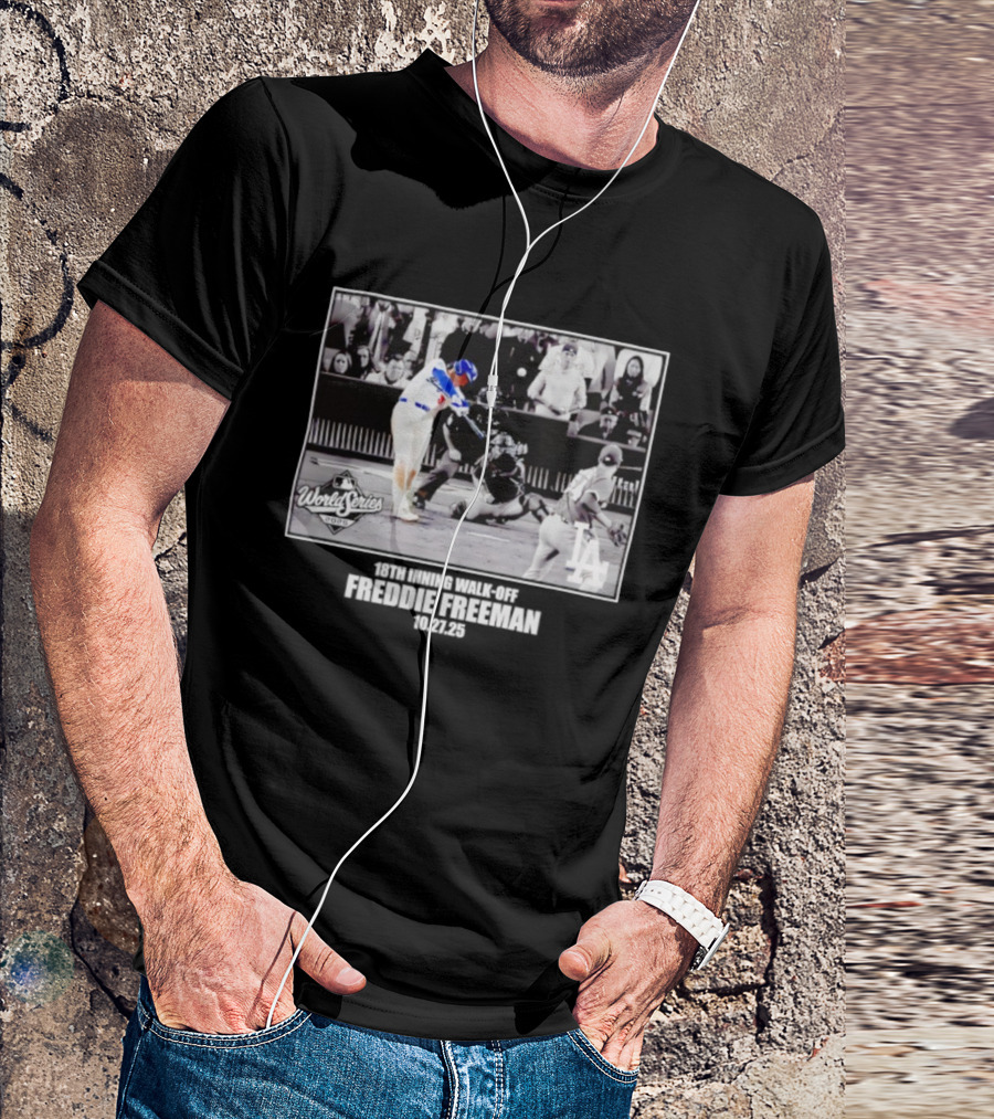 Freddie Freeman Los Angeles Dodgers 2025 World Series Moments T-Shirt