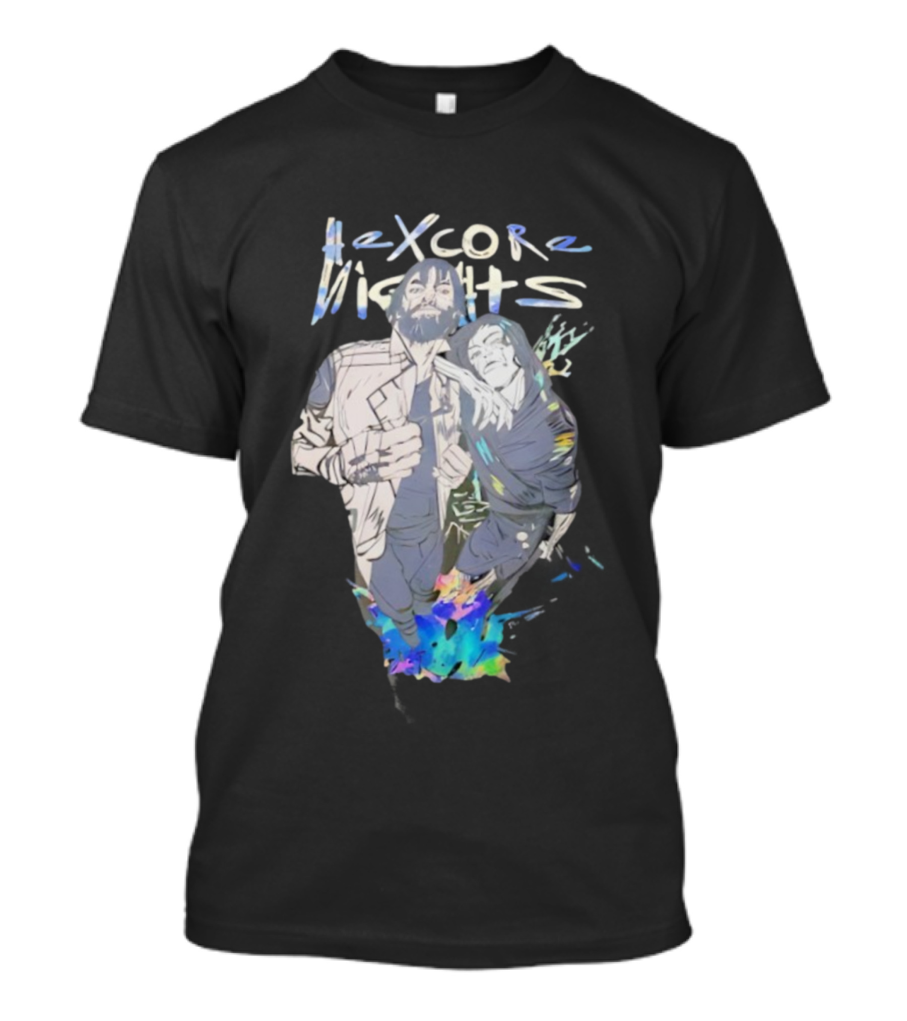 Hexcore Nights Arcane Anime Characters With Vibrant Colors And Dynamic Poses T-Shirt