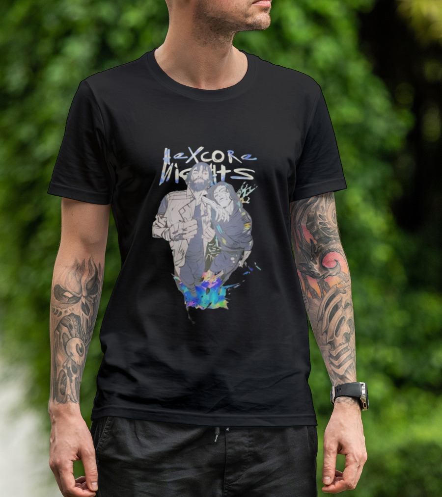 Hexcore Nights Arcane Anime Characters With Vibrant Colors And Dynamic Poses T-Shirt