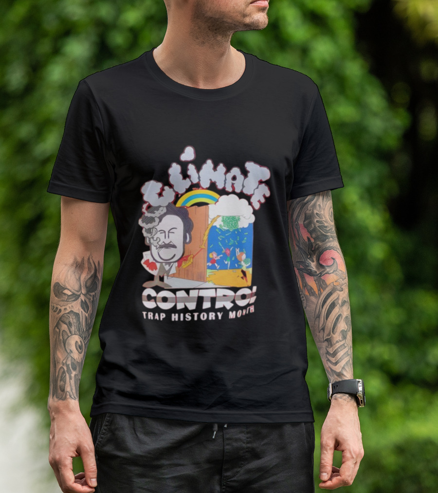 Jmacworldwide Climate Control Trap History Month Rainbow Cartoon Style T-Shirt