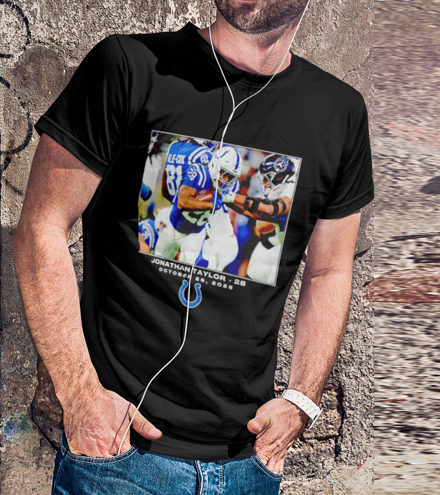 Jonathan Taylor Colts NFL Week 8 Action T-Shirt