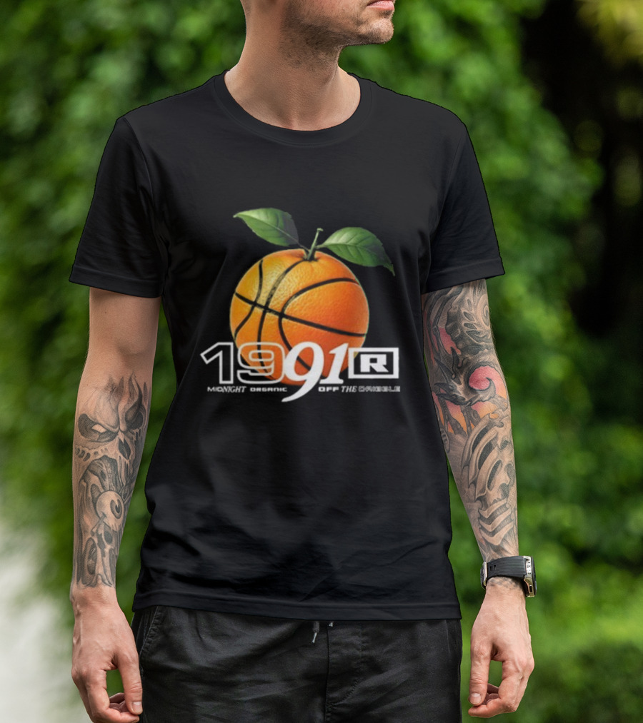 Larry June TFM 1991 Midnight Organic Off The Dribble 2.0 Basketball Orange T-Shirt
