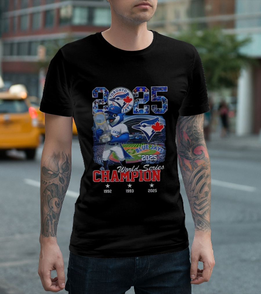 Toronto Blue Jays 2025 World Series Champion Victory Celebration T-Shirt