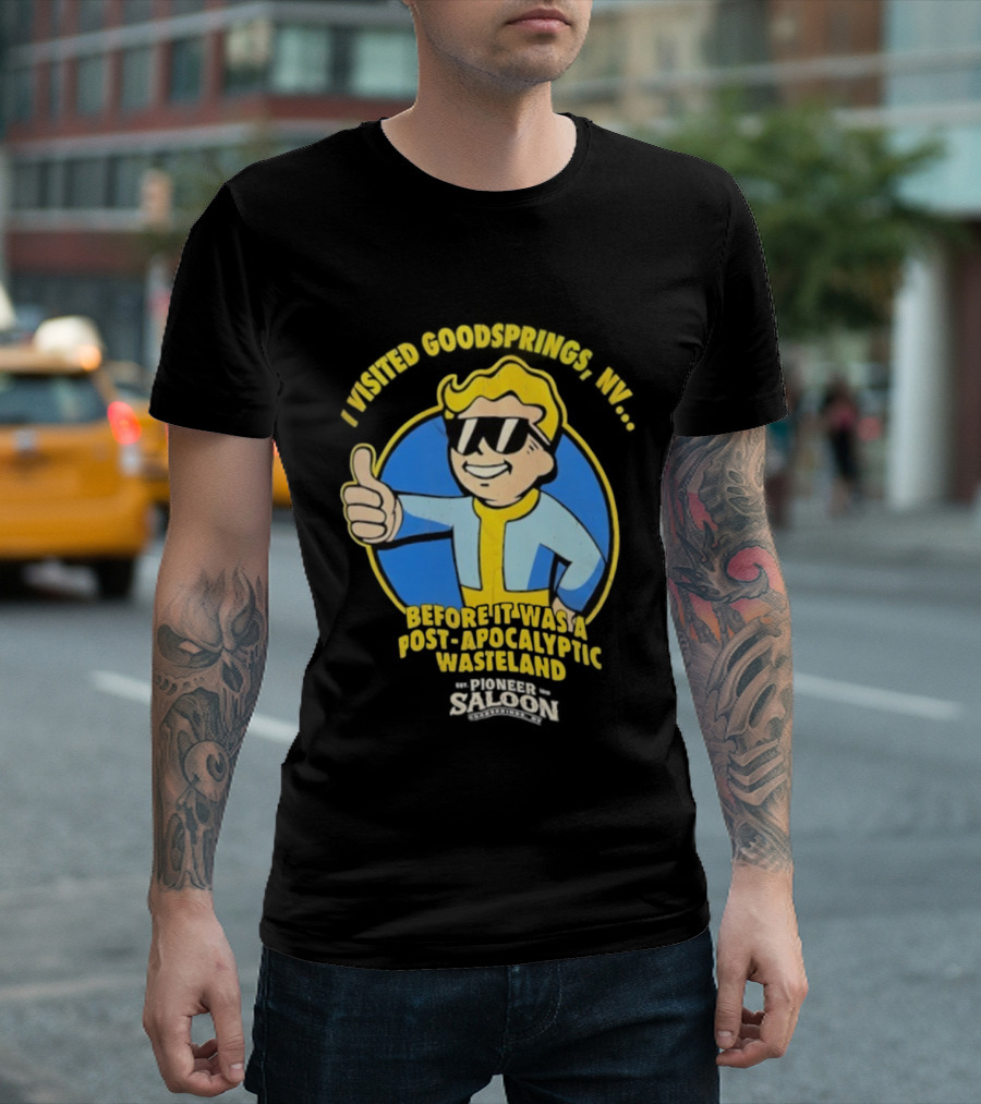 Vault Boy Thumbs Up Goodsprings NV Pre-Apocalypse Wasteland Explorer T-Shirt