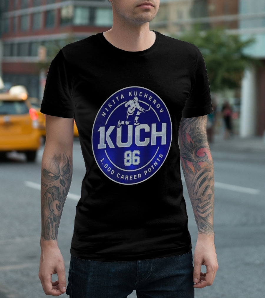 Nikita Kucherov KUCH 86 1000 Career Points T-Shirt