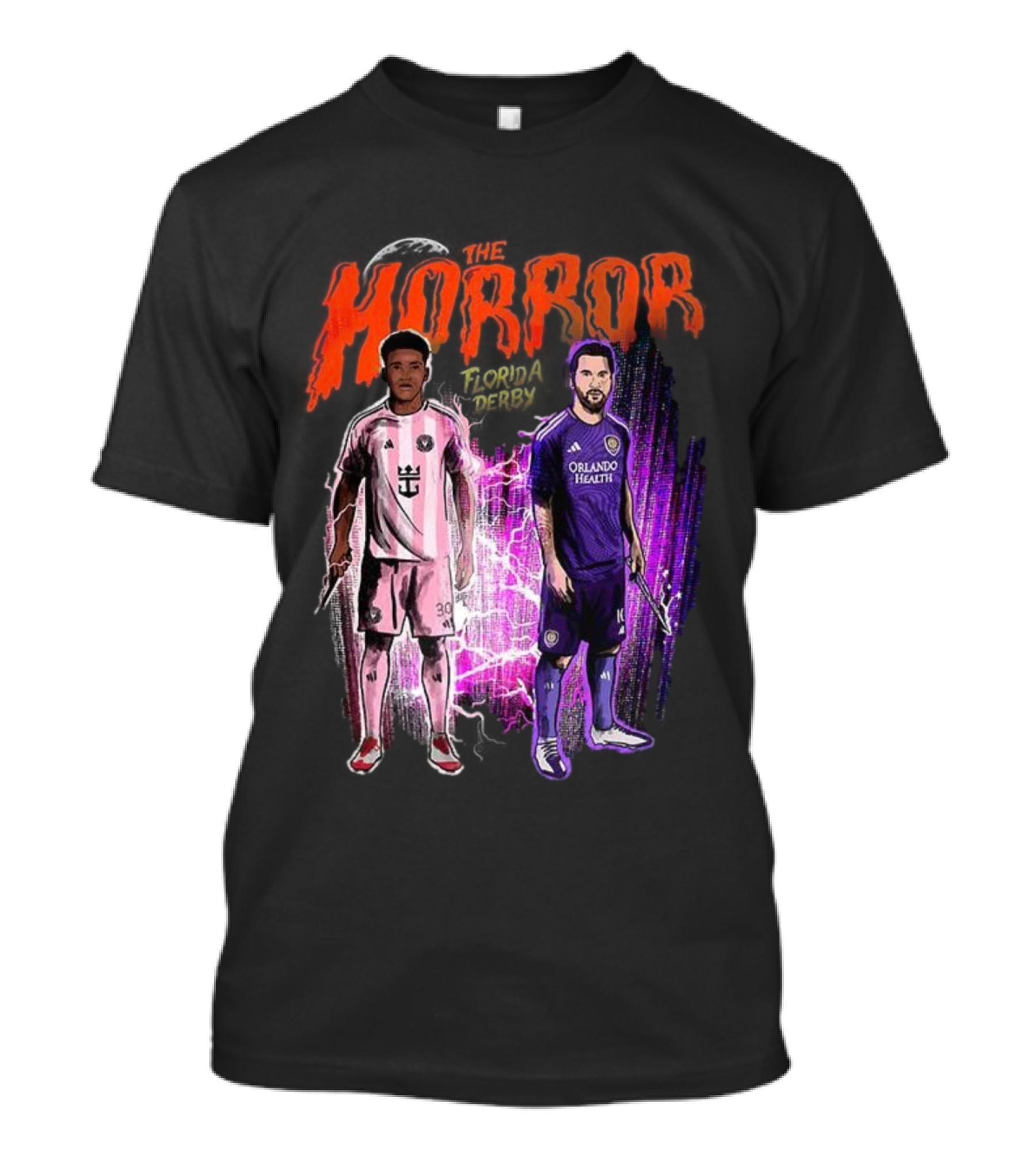 Florida Derby Horror Halloween With Miami And Orlando Players T-Shirt