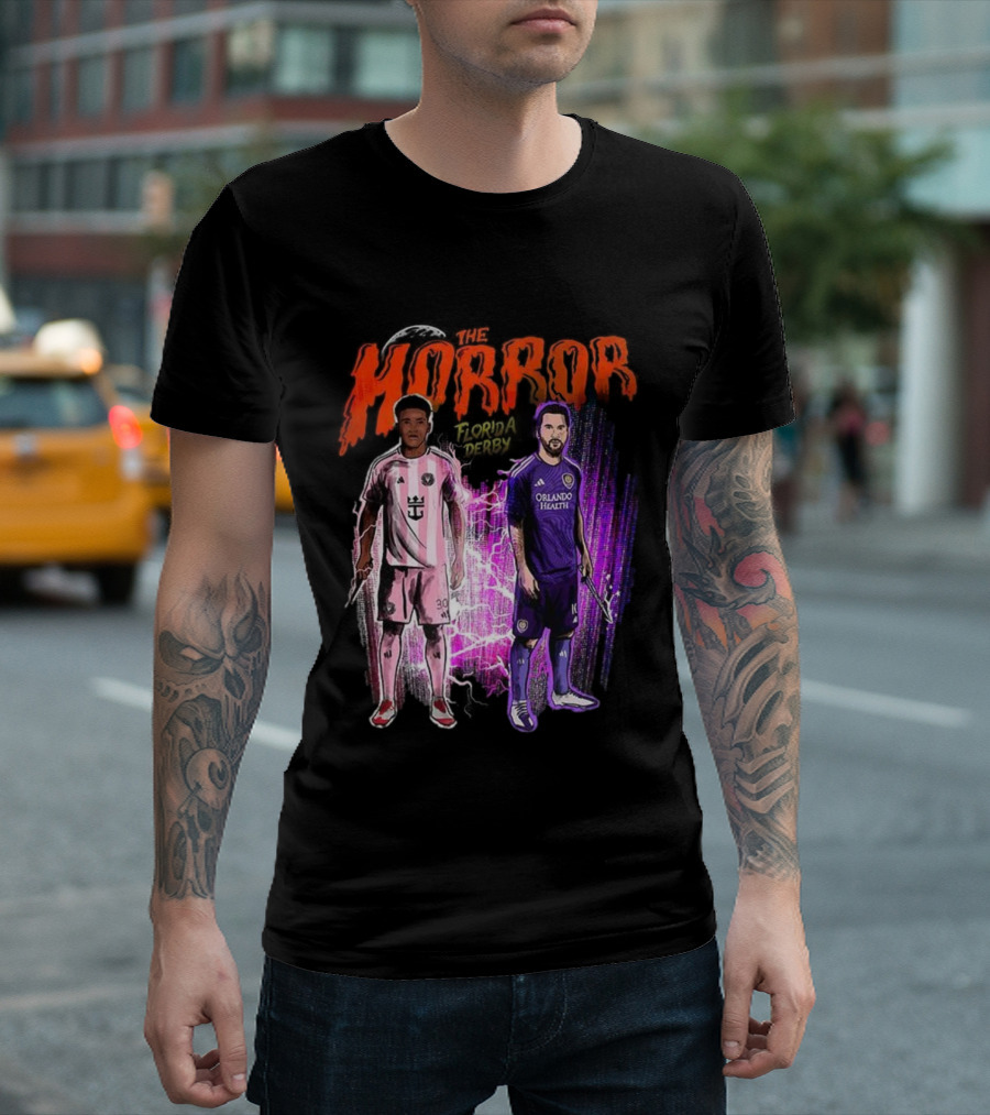 Florida Derby Horror Halloween With Miami And Orlando Players T-Shirt