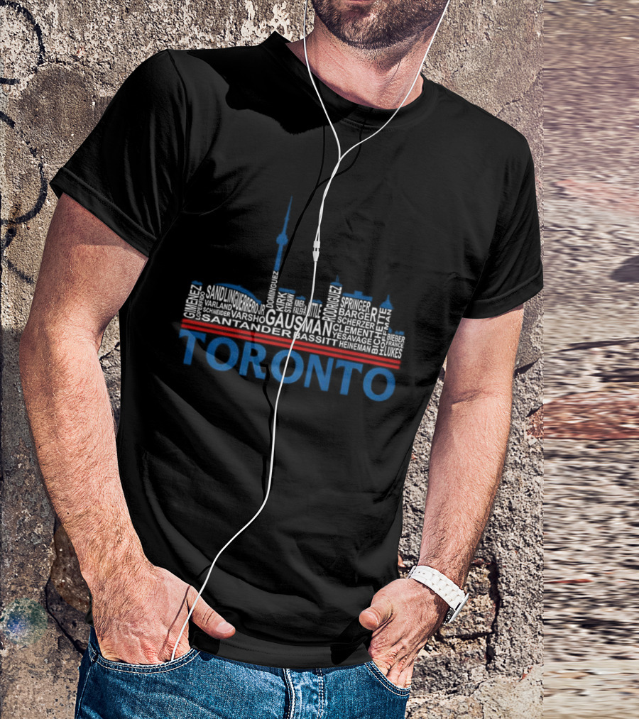 World Series 2025 Toronto Blue Jays Player Toronto Skyline T-Shirt