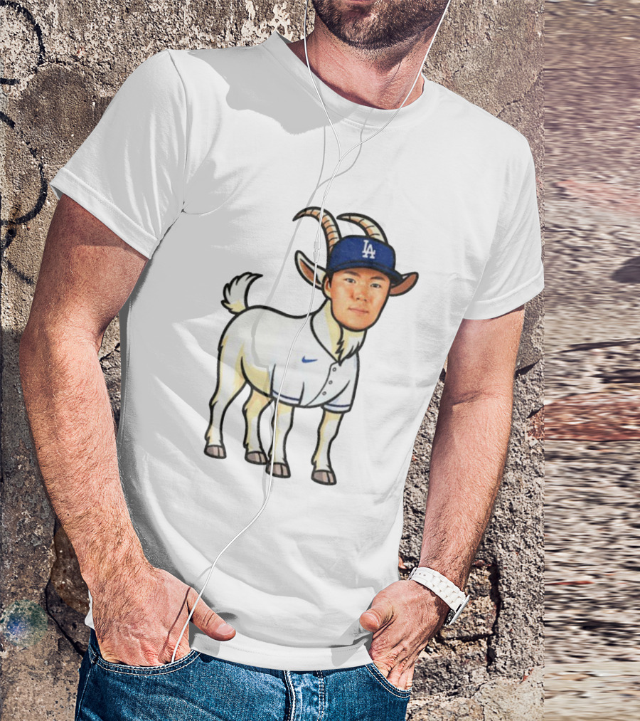 Los Angeles Dodgers Yoshinobu Yamamoto Goat MVP LA Cap T-Shirt