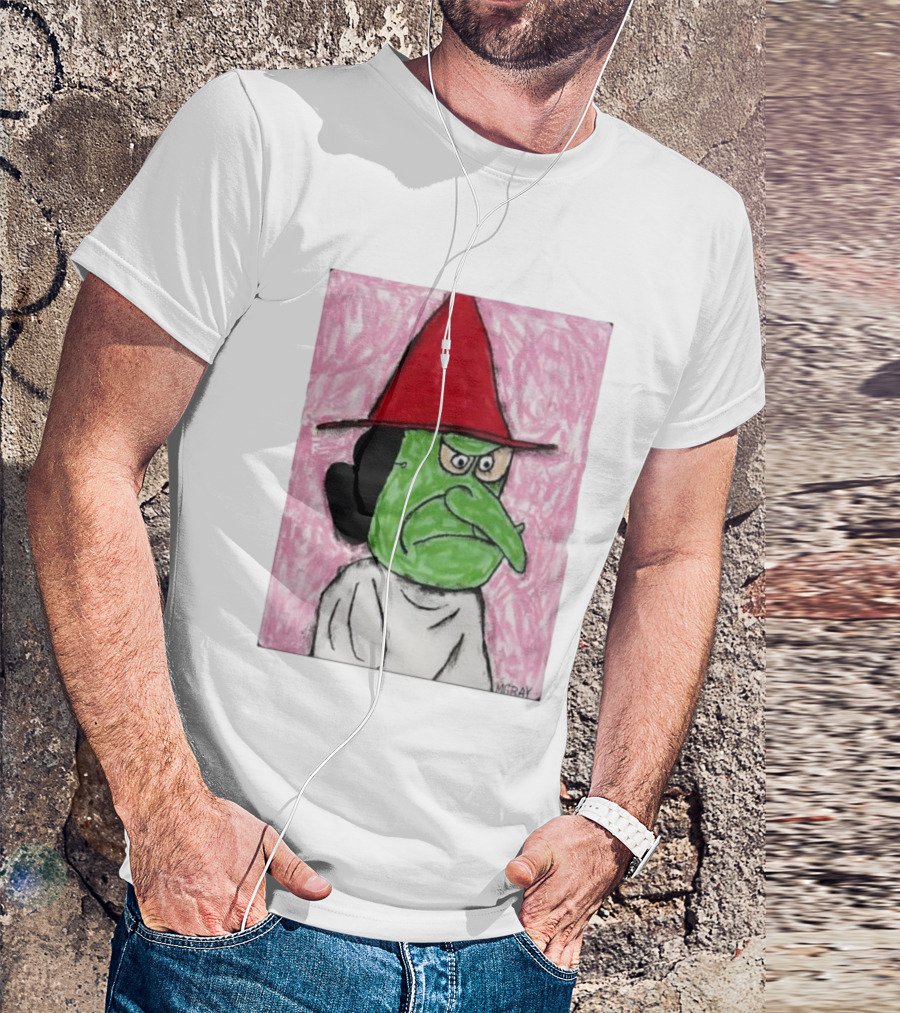 Lucy Van Pelt Witch Costume Red Hat Green Face MGRAY T-Shirt