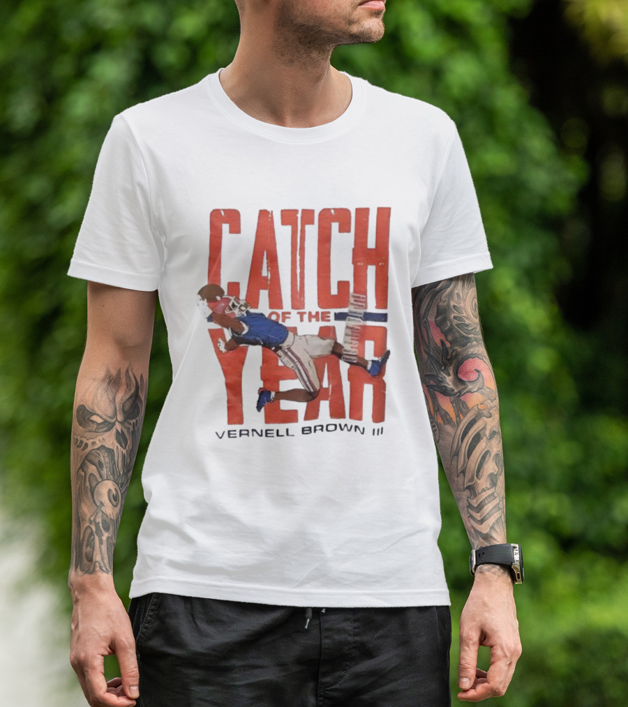 Vernell Brown III Catch Of The Year Football Action T-Shirt