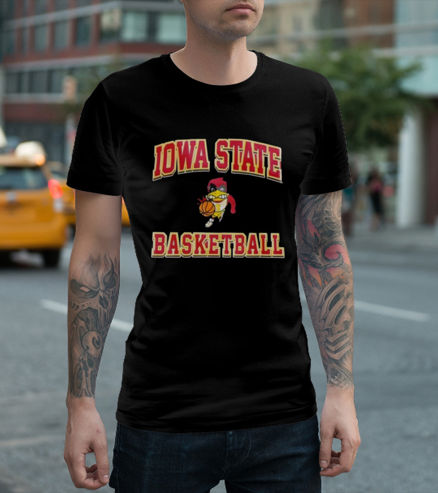 Iowa State Cyclones Basketball Cy Mascot T-Shirt
