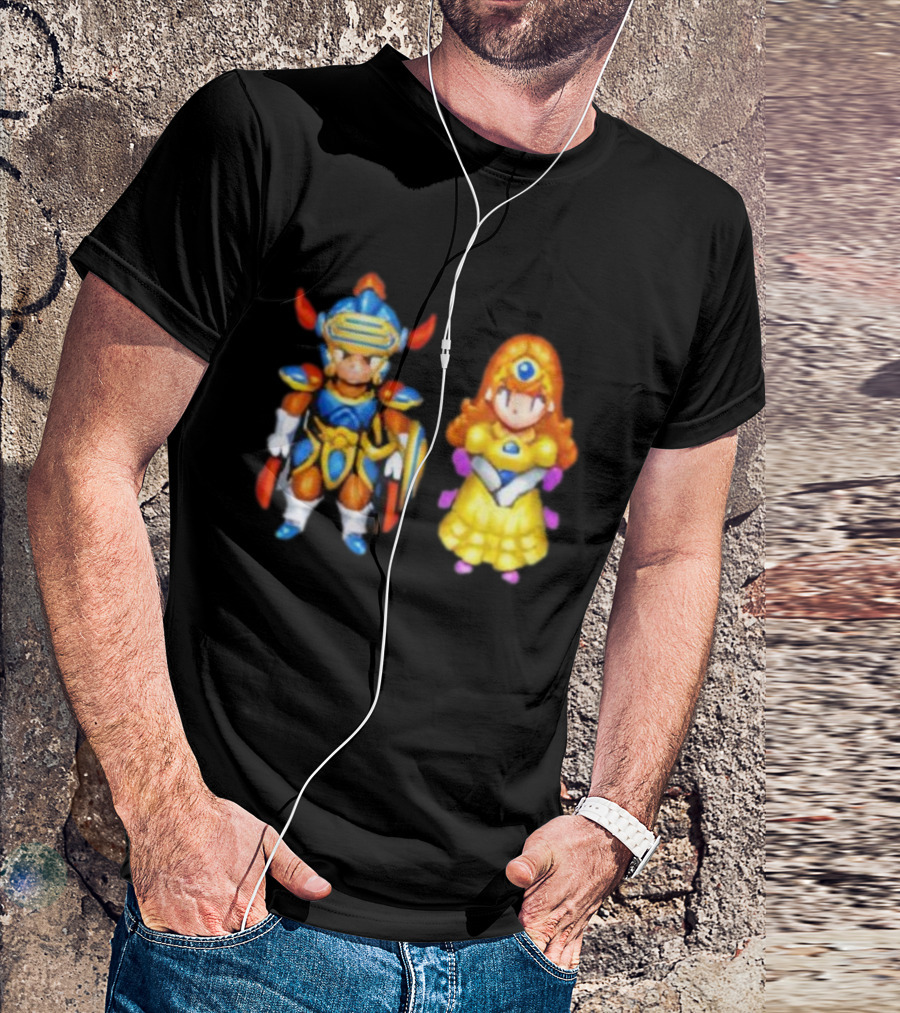 Dragon Quest I & II HD-2D Remake Hero And Princess Character Graphics T-Shirt