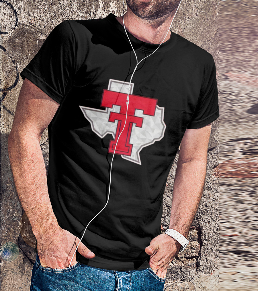Texas Tech Red Raider Galvanized Pride State Emblem T-Shirt