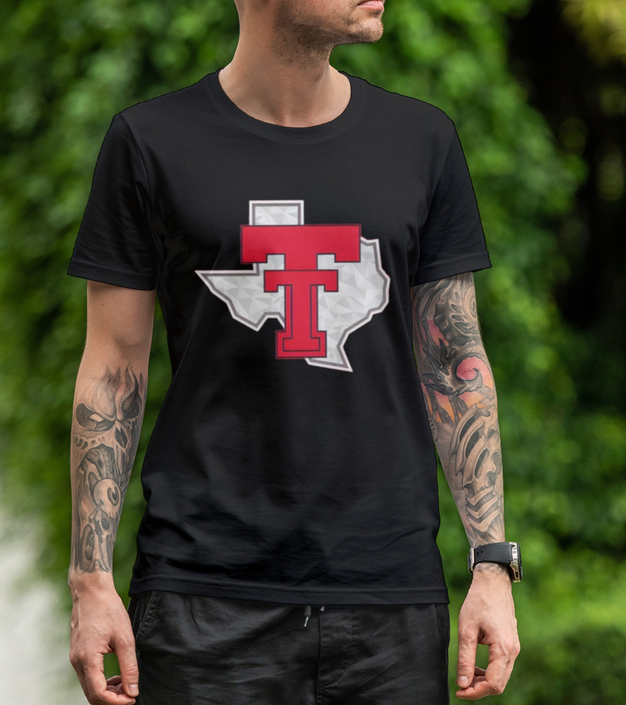Texas Tech Red Raider Galvanized Pride State Emblem T-Shirt