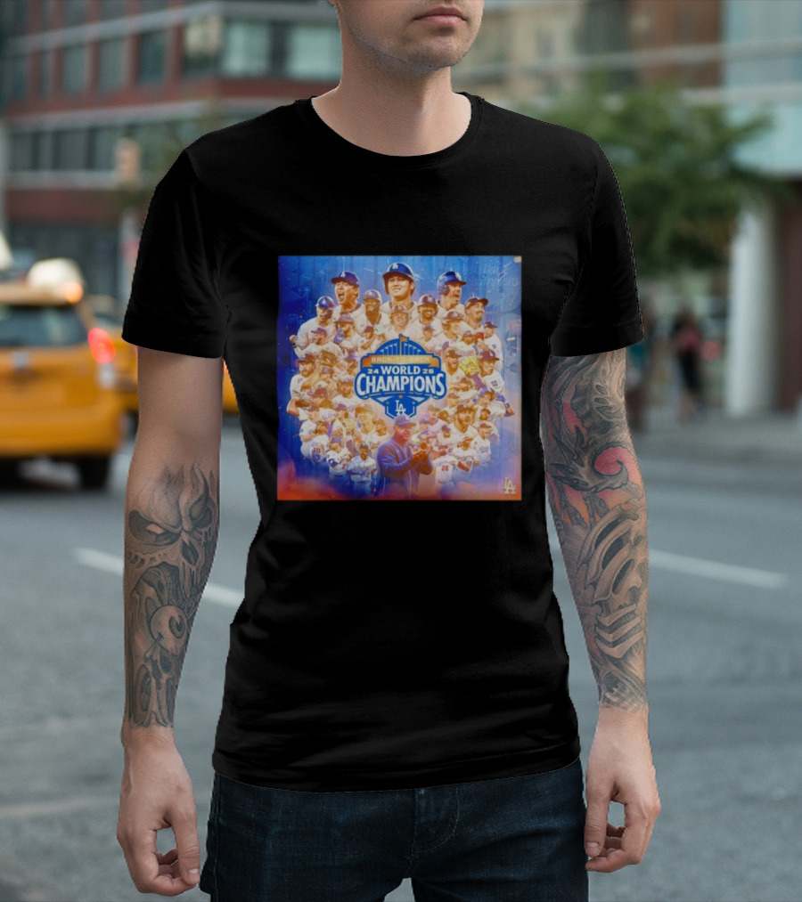 Back-To-Back 2024 2025 World Champions LA Dodgers T-Shirt