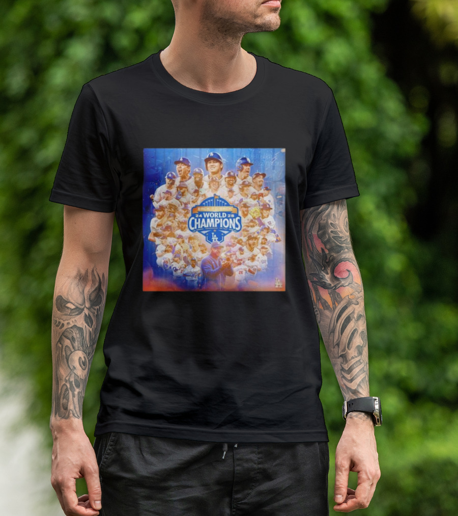 Back-To-Back 2024 2025 World Champions LA Dodgers T-Shirt