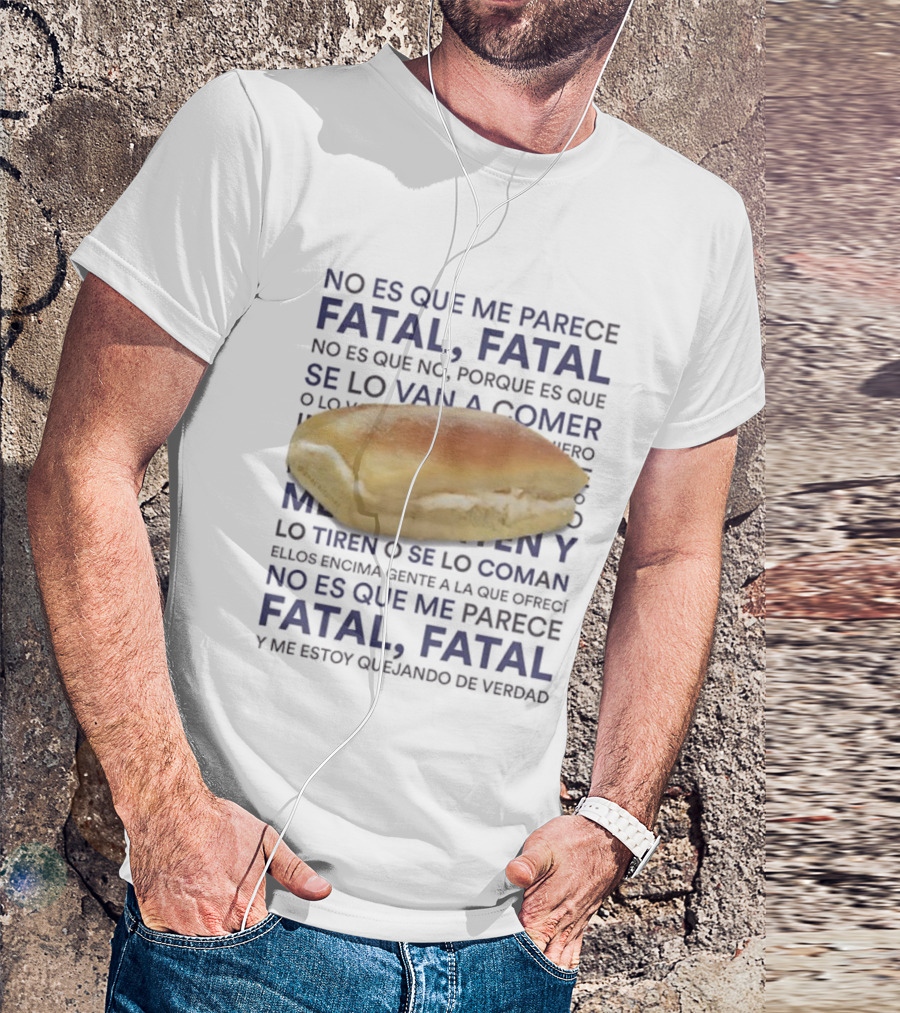 Operación Triunfo 2023 Martin Urrutia Meme Quote Sobre Fatal, Fatal Frase Divertida Sandwish De Crema T-Shirt