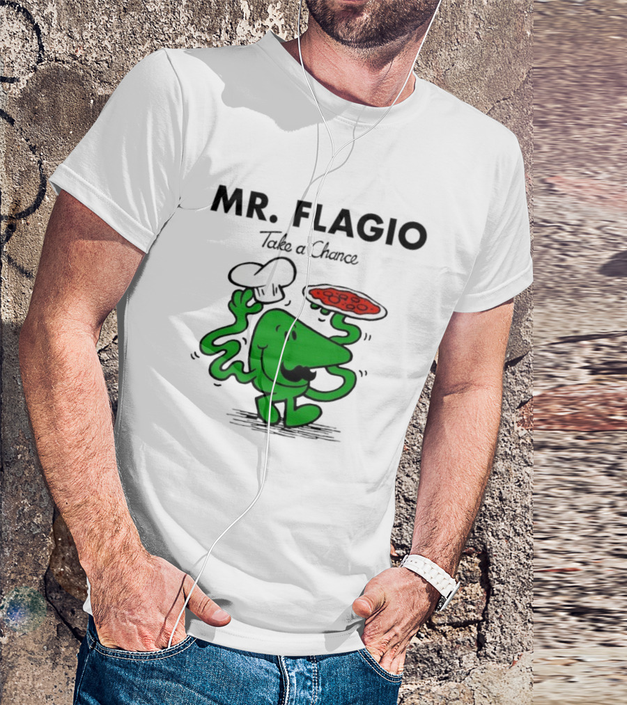 Mr. Flagio Take A Chance Chef Pizza T-Shirt