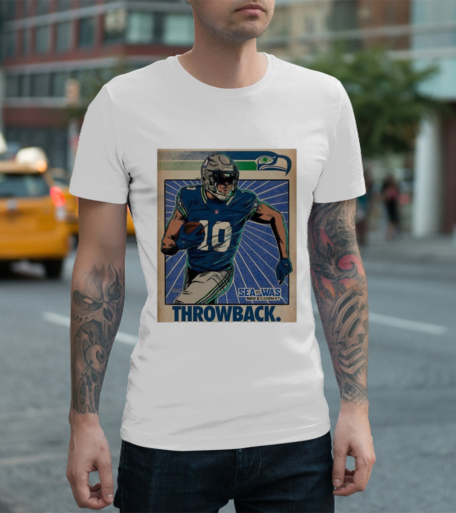 Seattle Seahawks Vs Washington Commanders Nov 2 Throwback NFL 2025 T-Shirt