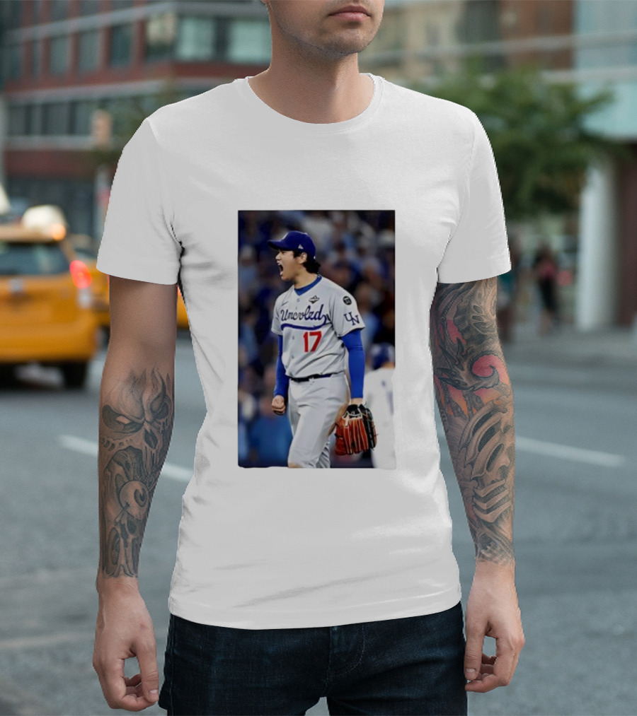 Shohei Ohtani Uncoded LA Player Number 17 T-Shirt
