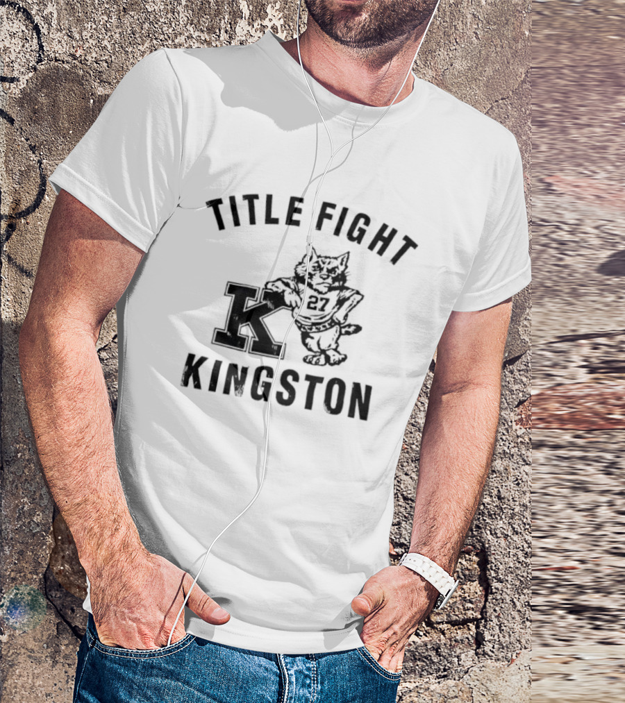 Title Fight Kingston Cat Mascot Retro Style T-Shirt
