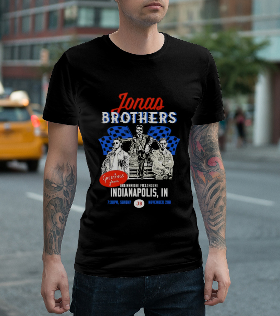 Greetings From Jonas Brothers Indianapolis IN Sunday JB Your Hometown T-Shirt