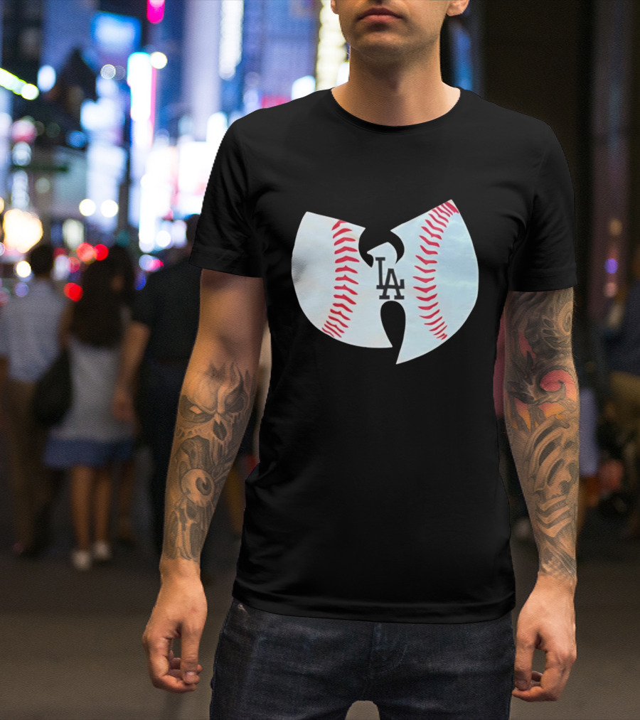 Los Angeles Dodgers Wu Tang Clan Baseball Collaboration T-Shirt